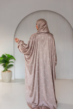 White Flowers on Beige