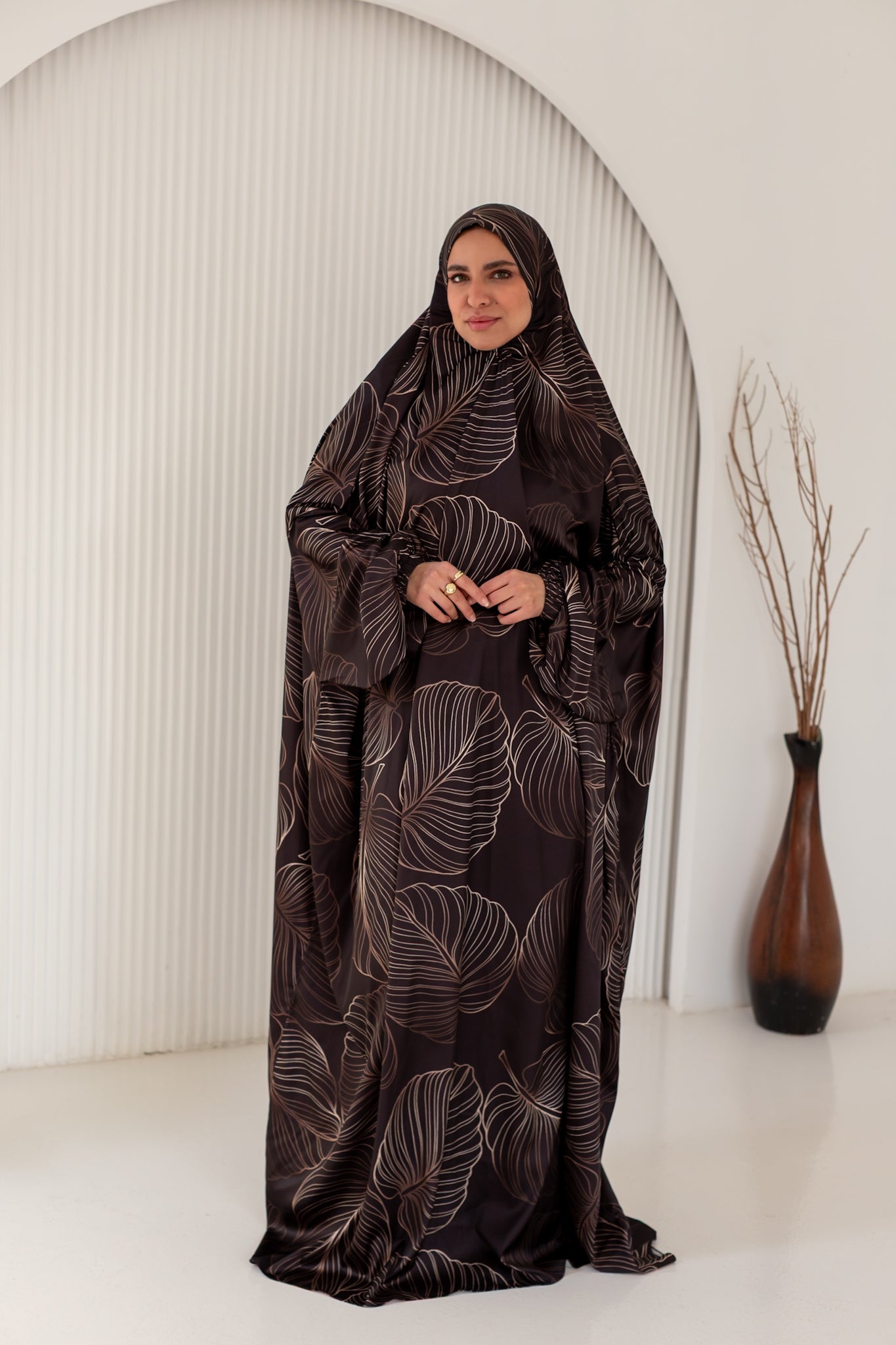 Gold Leaves on Black