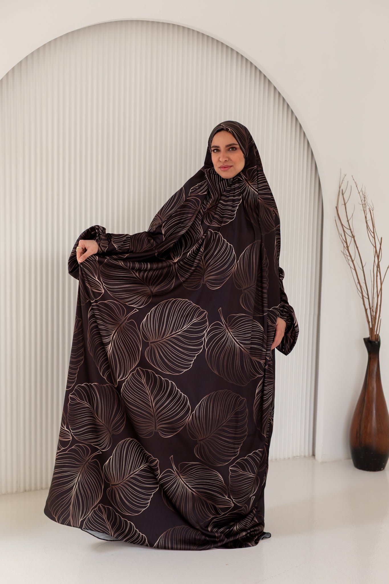 Gold Leaves on Black